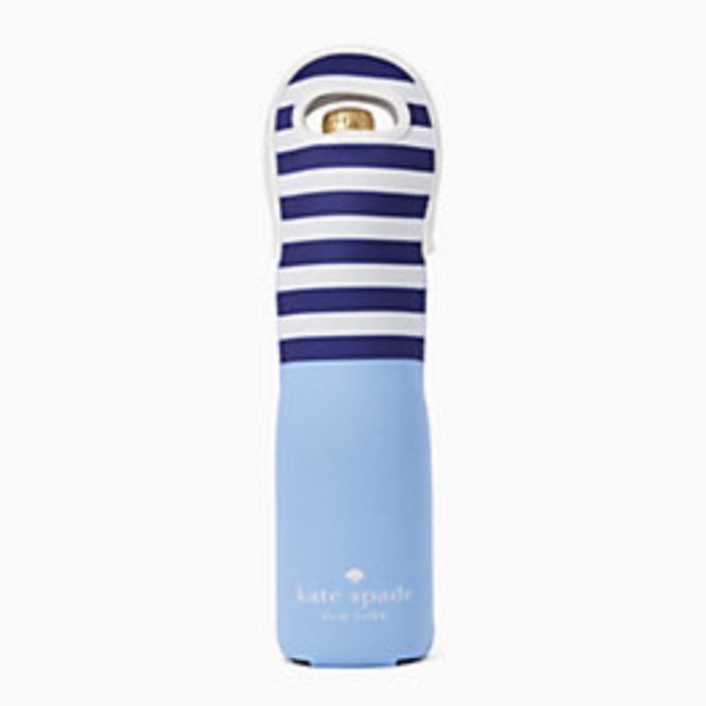 Kate Spade Wine Tote bag Blue wine bottle Holder
